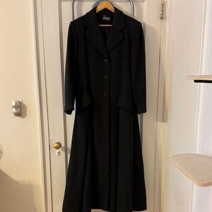 Long Wool Lined Winter Coat